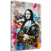 Immagine GRAFFITI MONA su tela | Struttura dipinta